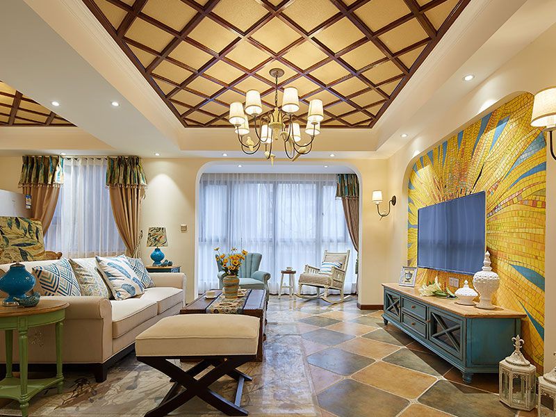 裝修成田園風格的別墅更加貼合自然