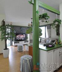 合肥裝飾公司家庭裝修隔斷設(shè)計方案效果圖