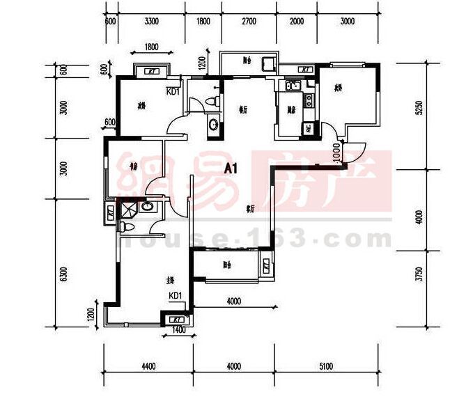御景前城原始戶型圖