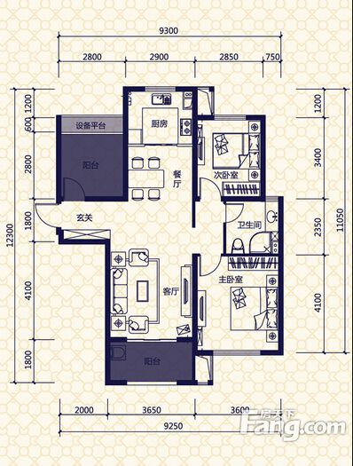 保利拉菲公館103㎡--中式風(fēng)格裝修設(shè)計(jì)餐廳效果圖，合肥裝修公司，合肥裝飾公司