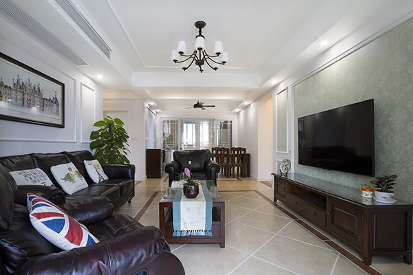 禹州翡翠湖郡119.45平田園混搭風(fēng)格婚房裝修設(shè)計案例